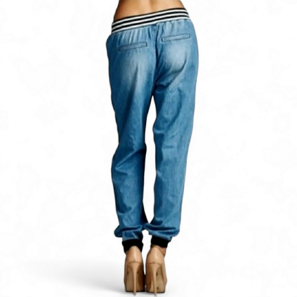 THE COMFORT JOGGERS IN DENIM▪︎Light Wash▪︎Restocked - Picture 2 of 12